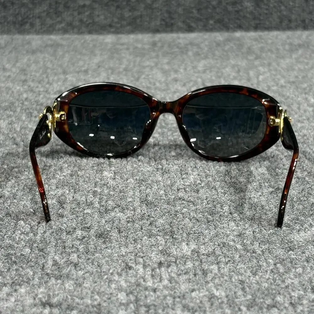 Rocco Originals Sunglasses Womens Brown Tortoise Oval Gray Lens DA 28254